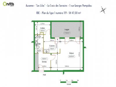 For rent Auxonne 1 room 47 m2 Cote d'or (21130) photo 1