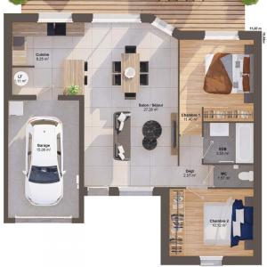 For sale Saint-georges-du-bois 4 rooms 66 m2 Maine et loire (49250) photo 2