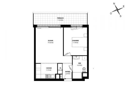 Annonce Location 2 pi�ces Appartement Tinqueux 51