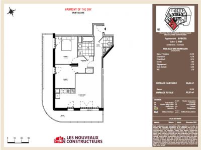 For rent Saint-nazaire 3 rooms 65 m2 Loire atlantique (44600) photo 3