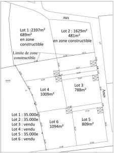 Acheter Terrain 809 m2 Cerisy-la-salle