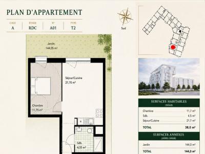 Acheter Appartement 37 m2 Chenove