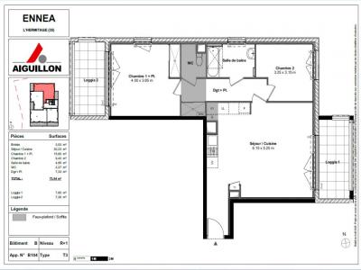 Annonce Location 3 pi�ces Appartement Hermitage 35