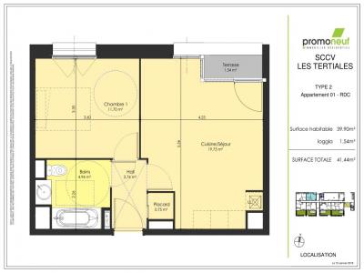 For rent Valenciennes 2 rooms 39 m2 Nord (59300) photo 1