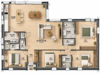 For sale Bernerie-en-retz 126 m2 Loire atlantique (44760) photo 2